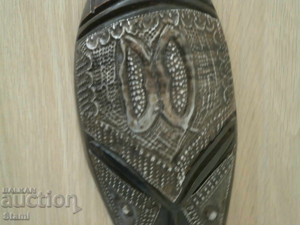 African copper inlay mask-medium-12 with price 75.00 BGN | € 38.35 African copper inlay mask-medium-12 with price 75.00 BGN | € 38.35