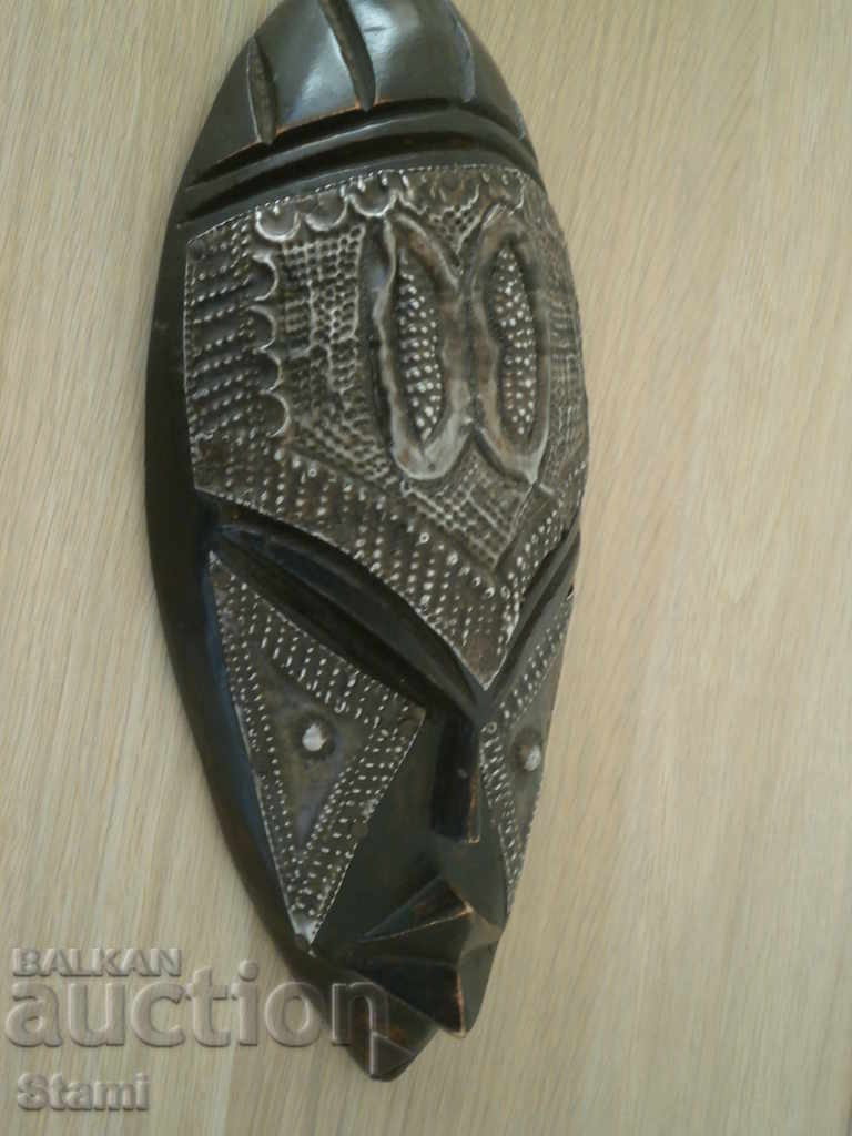 African copper inlay mask-medium-12 - 6 African copper inlay mask-medium-12 - 6