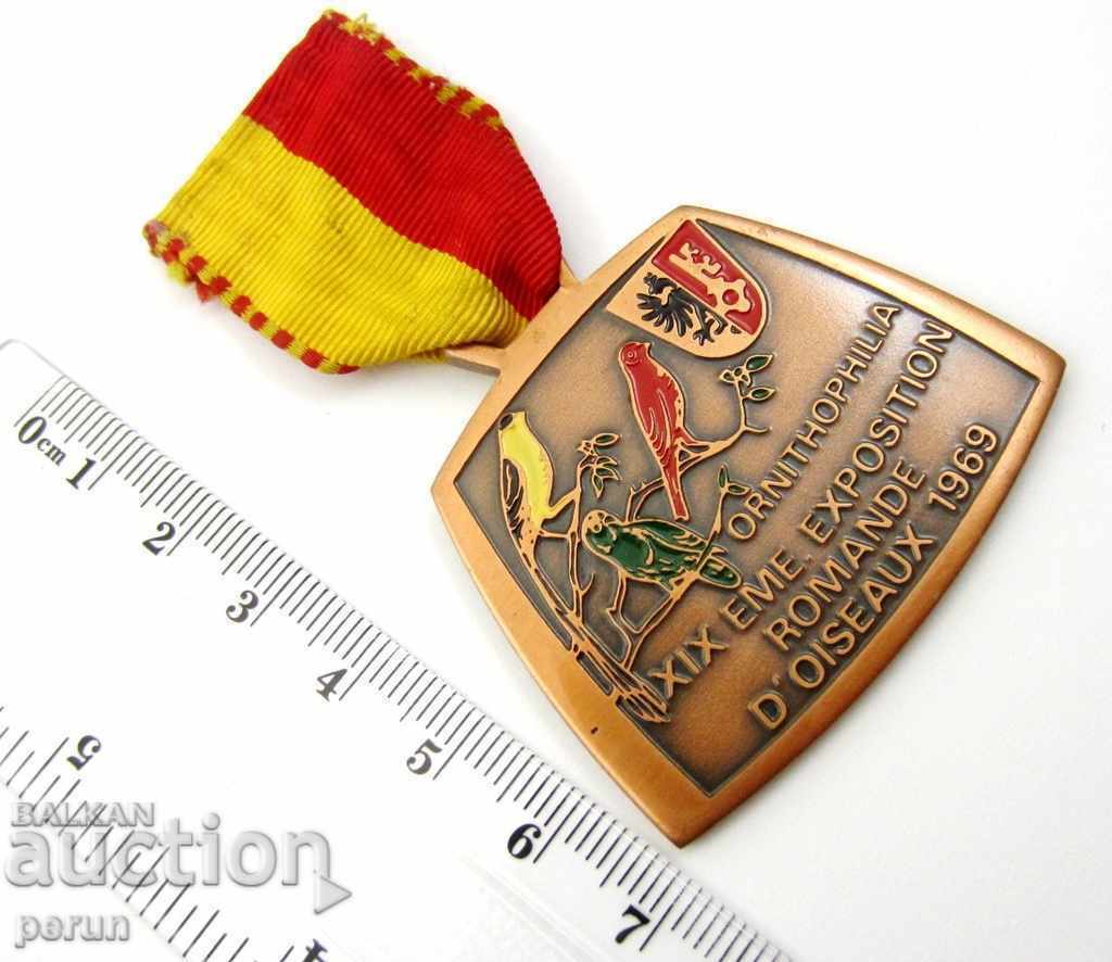 Auction EXHIBITION-BIRDS-ORNITHOLOGY-1969- MEDAL-SWITZERLAND Auction EXHIBITION-BIRDS-ORNITHOLOGY-1969- MEDAL-SWITZERLAND