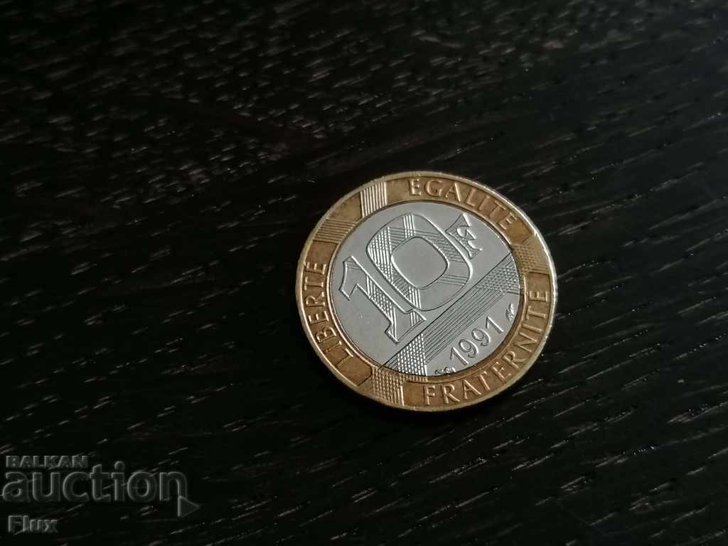 Coin - Γαλλία - 10 φράγκα 1991