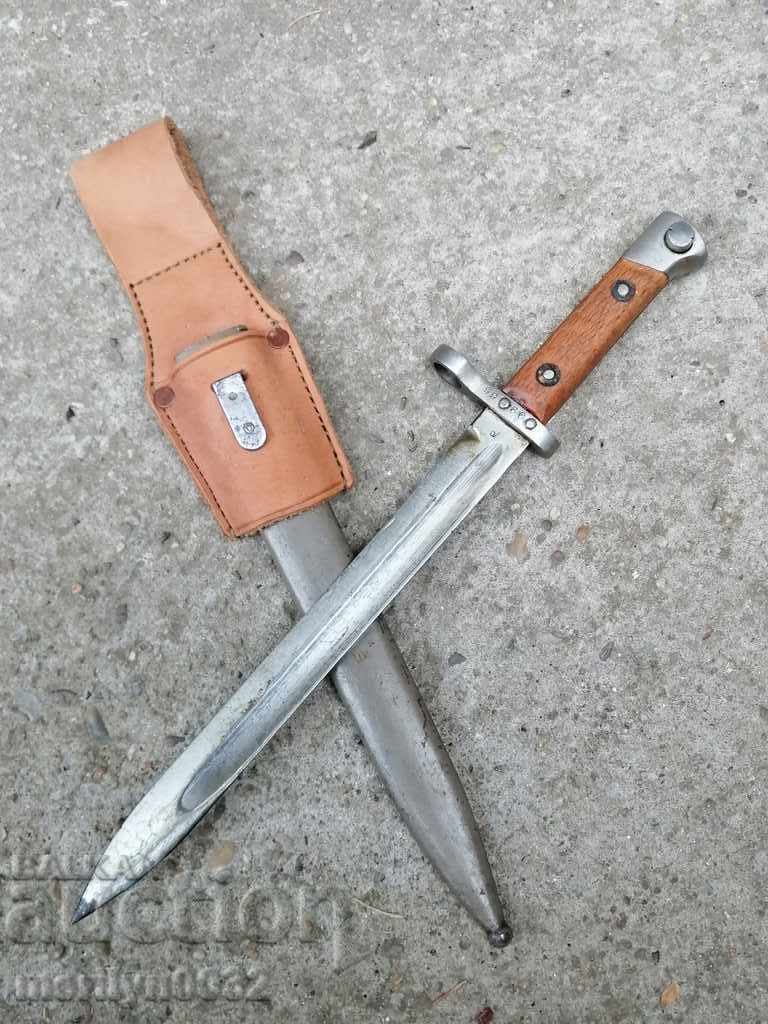 Rar baionetă bulgară AVRAMOV Gabrovo pușcă cuțit M-95