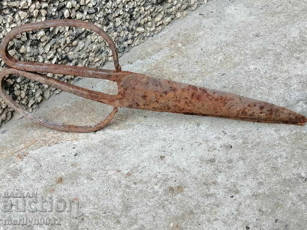 Delivery of Renaissance forged scissors, wrought iron