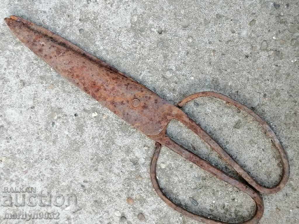 Renaissance forged scissors, wrought iron - 6