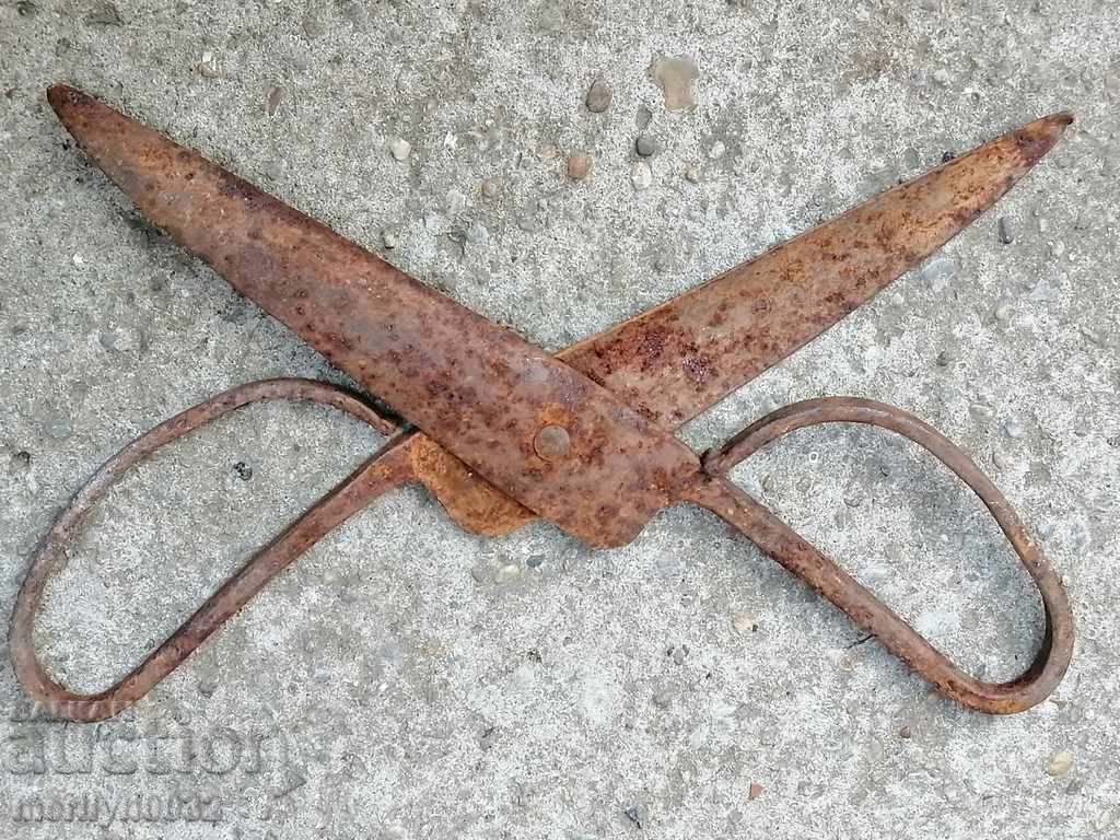 Renaissance forged scissors, wrought iron - 7