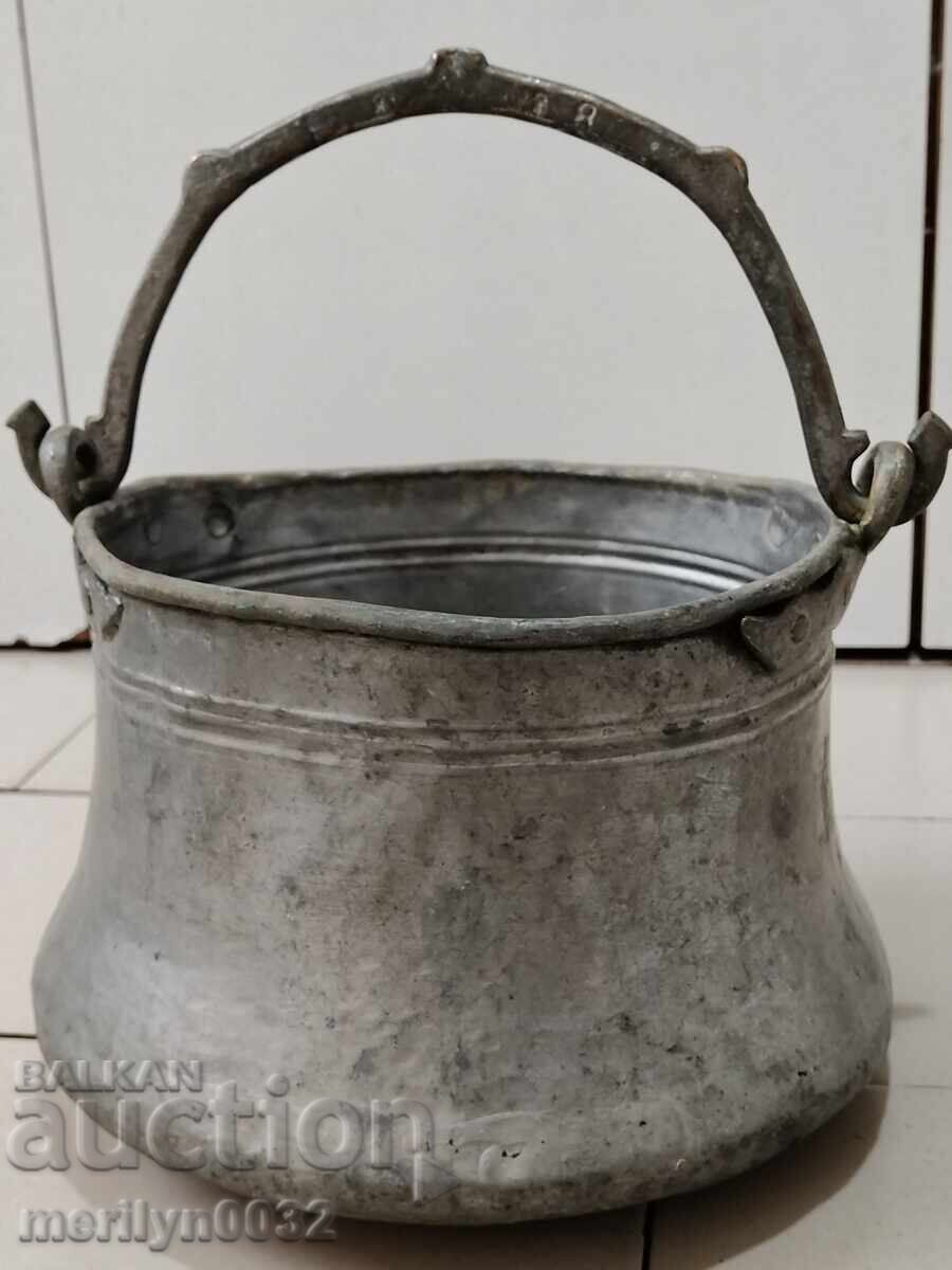 Old copper cauldron, cauldron, copper, copper