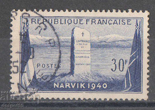 1952. Франция. 12-та годишнина от битката при Нарвик.