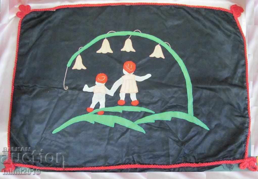 1900s Silk Handmade Embroidered Pillow - 6 1900s Silk Handmade Embroidered Pillow - 6