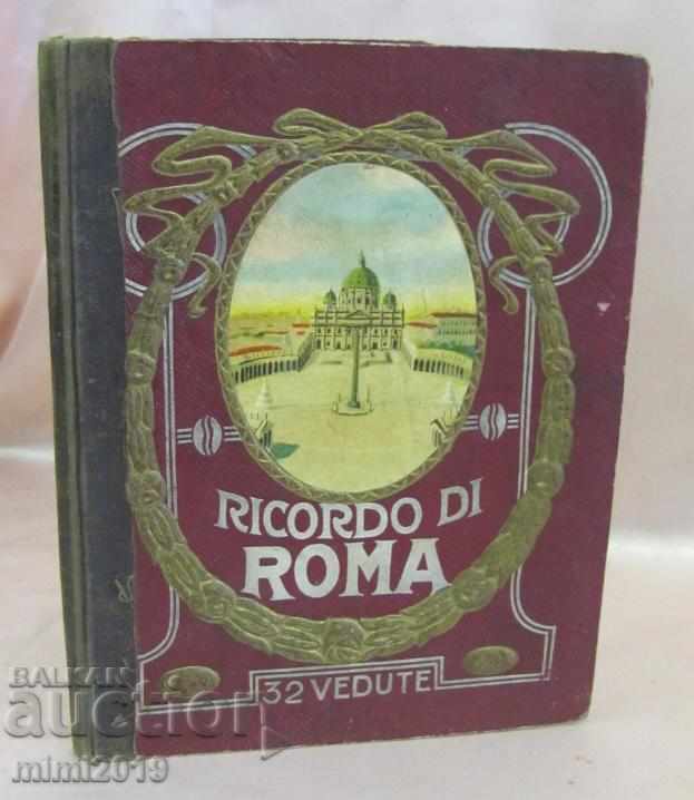 1895. Album foto Art Nouveau Ricordo Di Roma