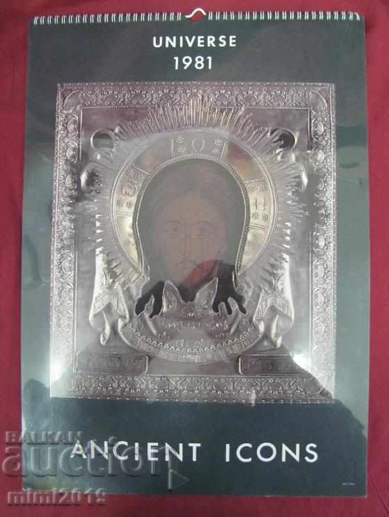 Luxury Calendar-ANCIENT ICONS-1981 Germany