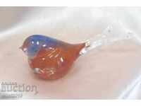 Antique Murano Crystal Glass Figure - Bird