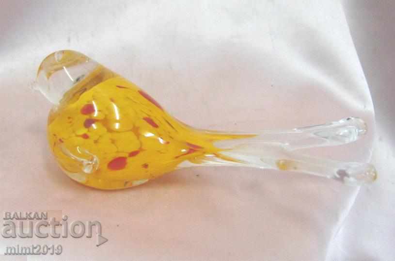 Antique Murano Crystal Glass Figure - Bird - 5 Antique Murano Crystal Glass Figure - Bird - 5