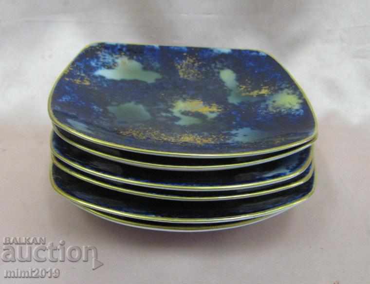 Placi de artă modernă din anii 1900 Wallendorfer Porzellan - 6 Placi de artă modernă din anii 1900 Wallendorfer Porzellan - 6