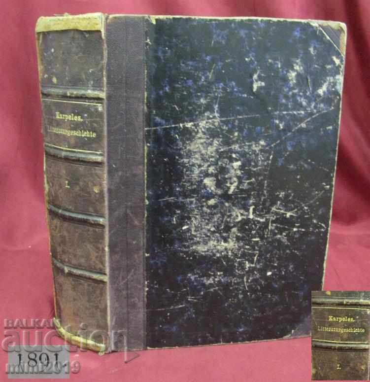 1891 Book on World Literature, Orient, Asia, Greece