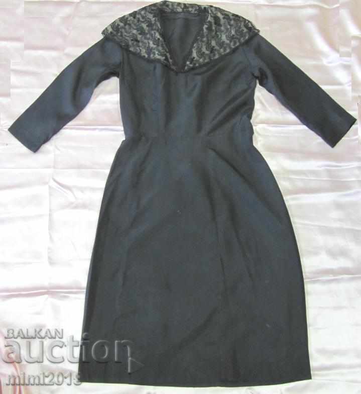 30s Ladies Silk Lace Dress