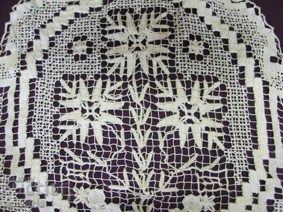 Delivery of 19th Century 2 pieces Hand Knitted Tablecloths, Carriage Delivery of 19th Century 2 pieces Hand Knitted Tablecloths, Carriage