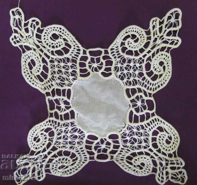 19th Century 2 pieces Hand Knitted Tablecloths, Carriage - 6 19th Century 2 pieces Hand Knitted Tablecloths, Carriage - 6