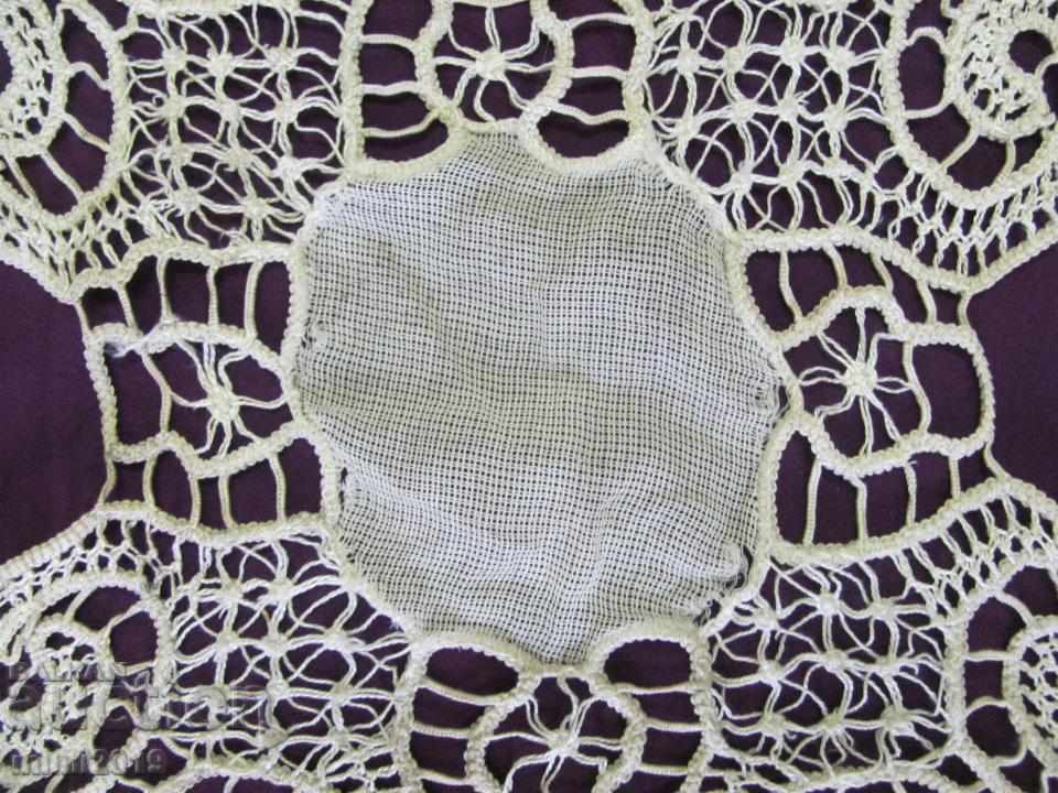 19th Century 2 pieces Hand Knitted Tablecloths, Carriage - 7 19th Century 2 pieces Hand Knitted Tablecloths, Carriage - 7