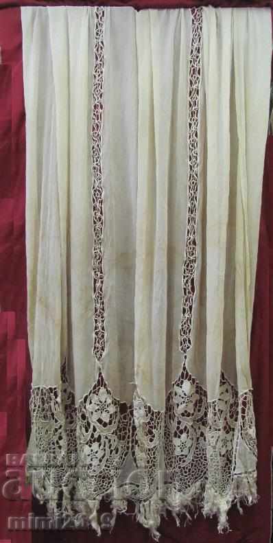19 век Перде ръчно плетена дантела