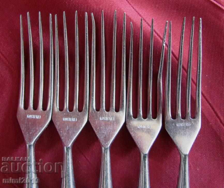 Доставка на 19 век 5 бр. Вилици Rostfrei маркирани Доставка на 19 век 5 бр. Вилици Rostfrei маркирани