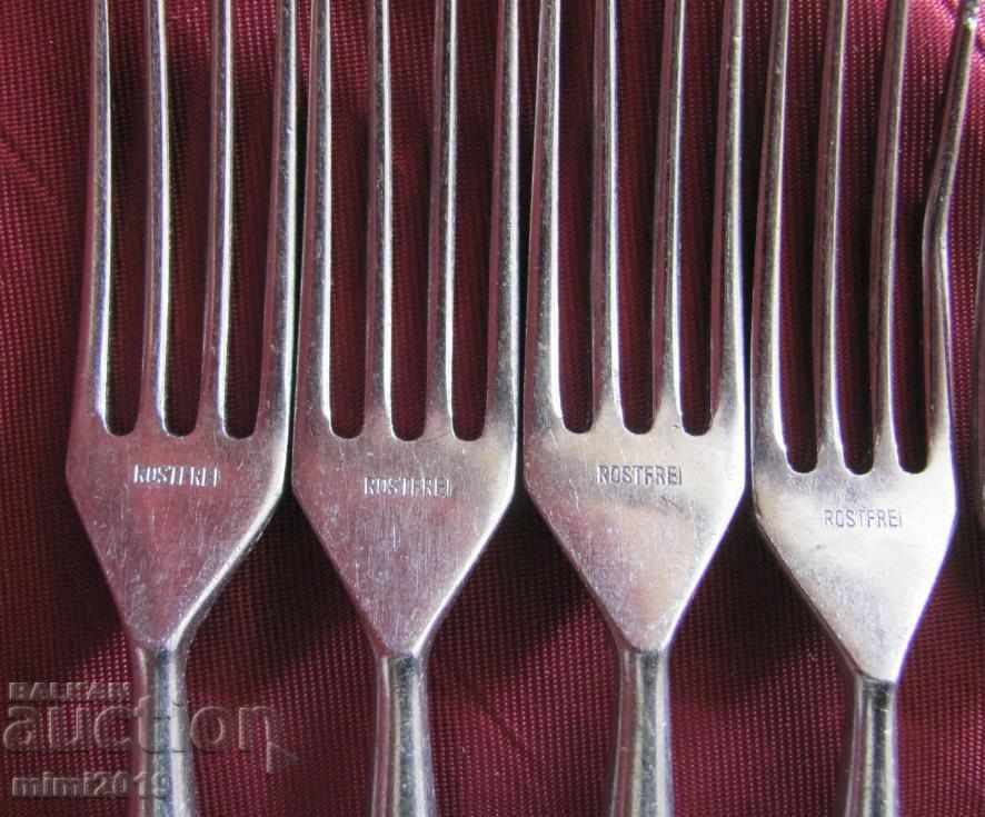 19 век 5 бр. Вилици Rostfrei маркирани - 5 19 век 5 бр. Вилици Rostfrei маркирани - 5