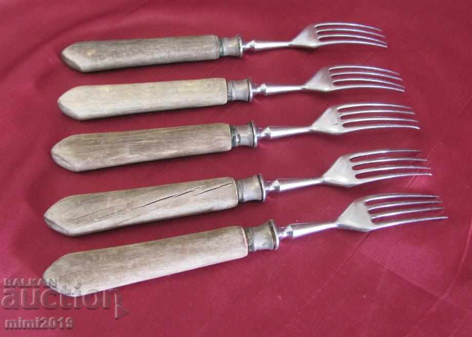 19 век 5 бр. Вилици Rostfrei маркирани - 6 19 век 5 бр. Вилици Rostfrei маркирани - 6