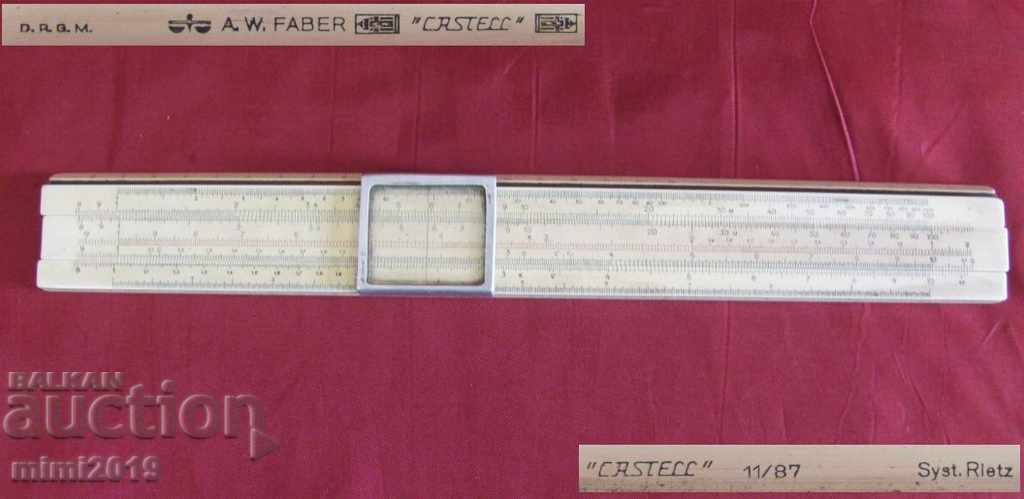 World War II Faber Castell Logarithmic Line