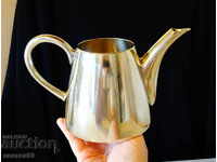 Solid nickel silver jug, teapot.