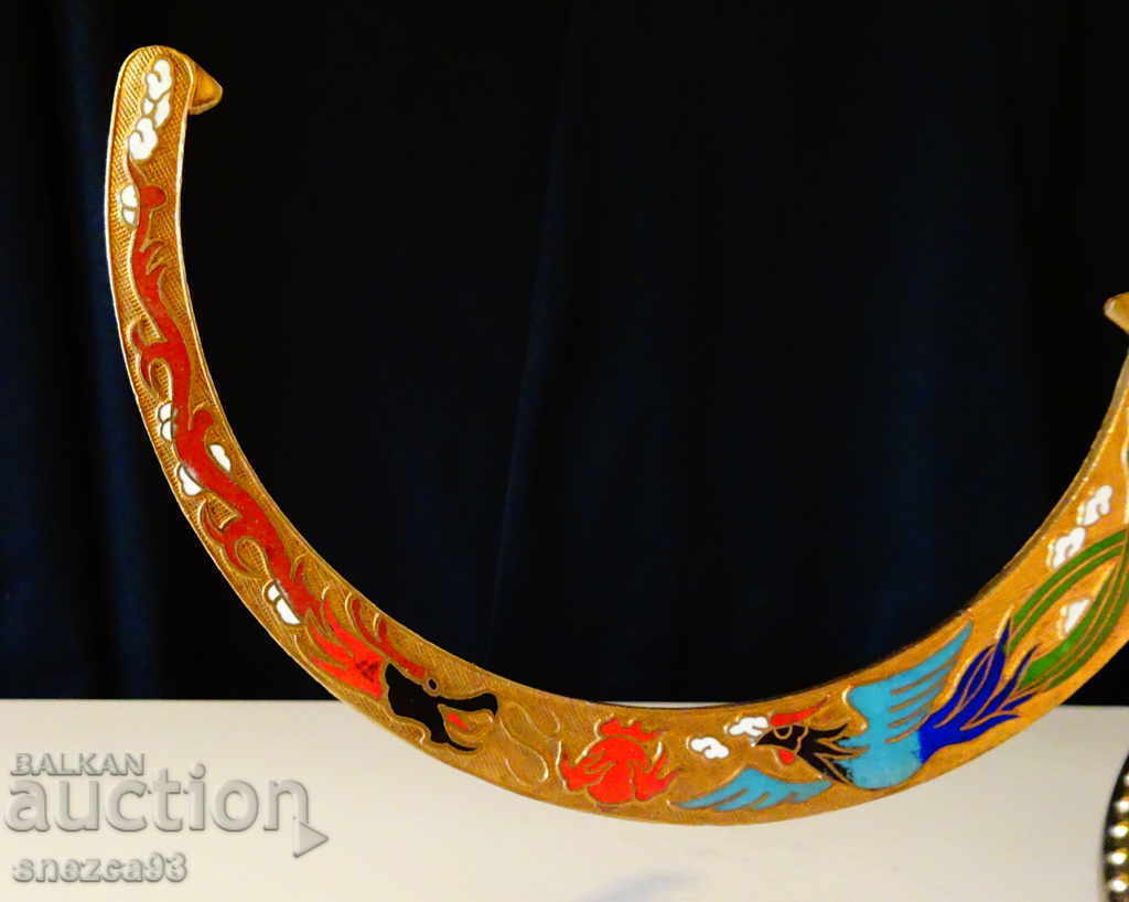 Delivery of Japanese Gilded Cloisonné Stand, Phoenix, Dragon Delivery of Japanese Gilded Cloisonné Stand, Phoenix, Dragon