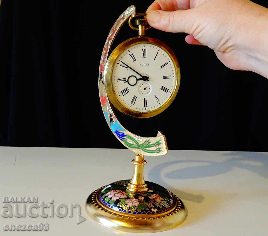 Japanese Gilded Cloisonné Stand, Phoenix, Dragon - 6 Japanese Gilded Cloisonné Stand, Phoenix, Dragon - 6