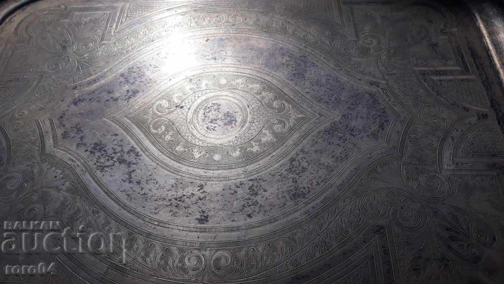 Delivery of MAJOR OLD HUGE SILVER TRAY - TOP CONDITION Delivery of MAJOR OLD HUGE SILVER TRAY - TOP CONDITION