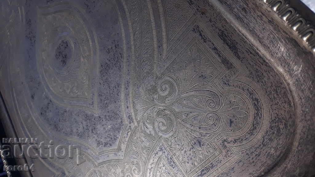 MAJOR OLD HUGE SILVER TRAY - TOP CONDITION - 5 MAJOR OLD HUGE SILVER TRAY - TOP CONDITION - 5