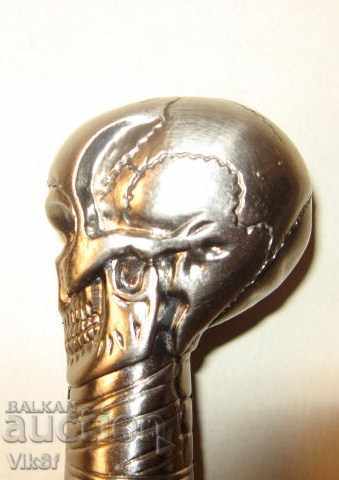 Skull walking stick with hidden dagger (REPLY 1815) - 5