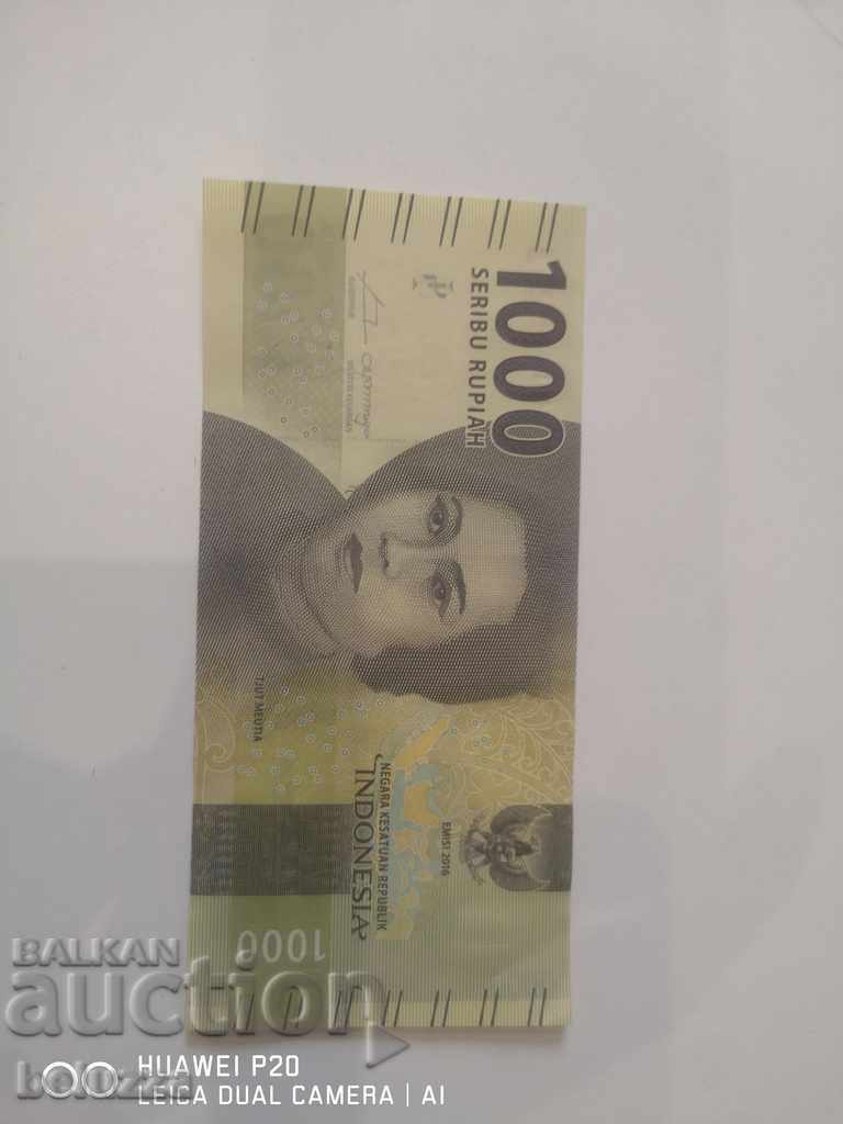 1000 de rupii Indonezia