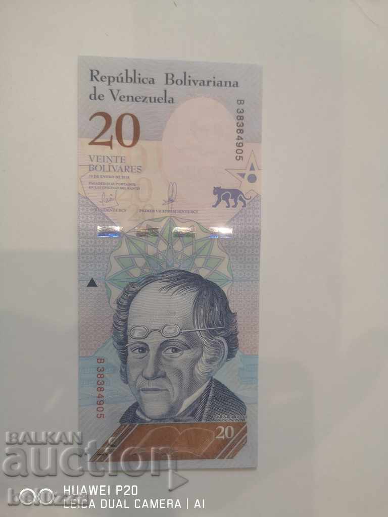 20 Μπολιβάρ Βενεζουέλα με τιμή € 1.00 | 1.96 BGN