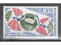 1974. Franța. 100 de ani UPU.