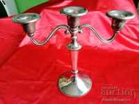 Old SILVER Candlestick Threesome