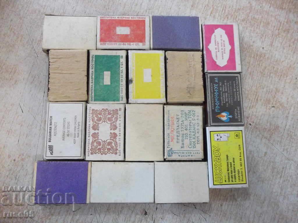 Lot of 17 pcs. Bulgarian matches - 6 Lot of 17 pcs. Bulgarian matches - 6