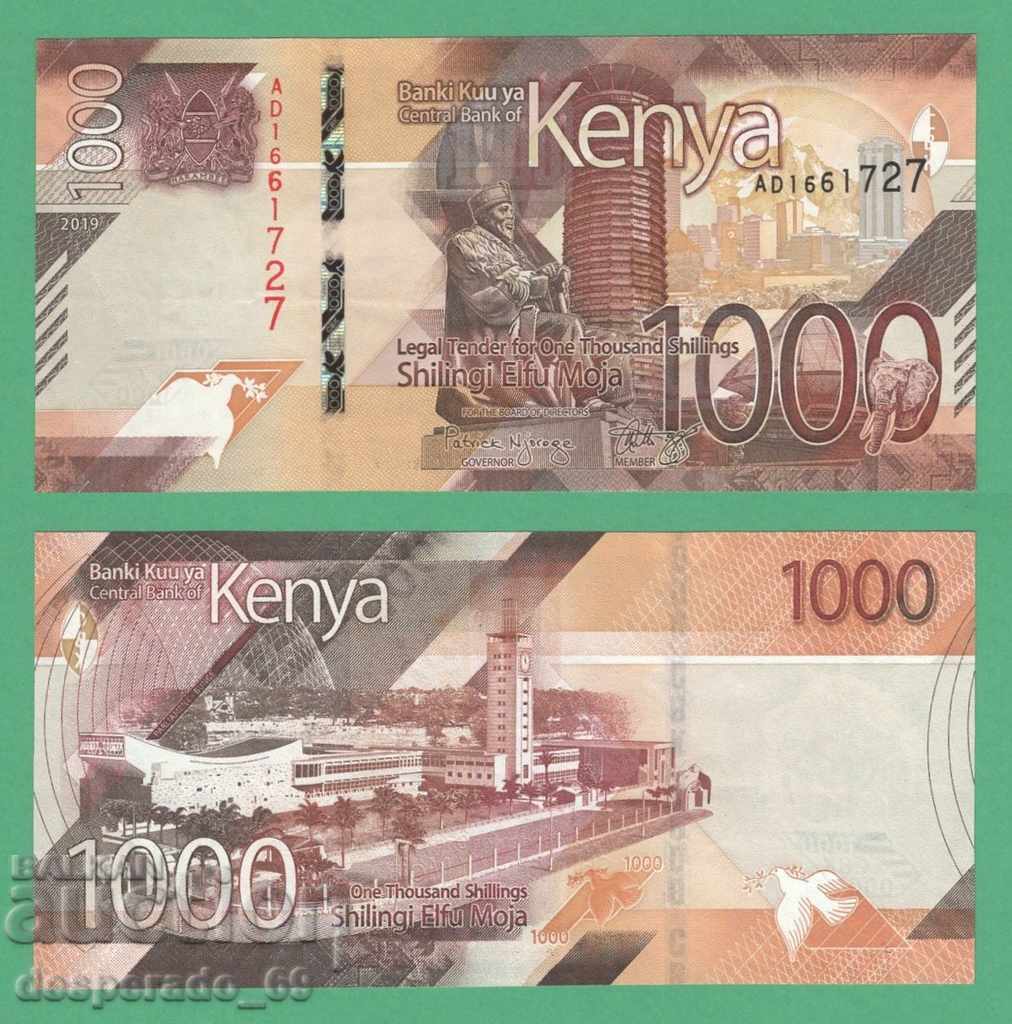 (¯`'•.¸ KENYA 1000 șilingi 2019 UNC ¸.•'´¯)