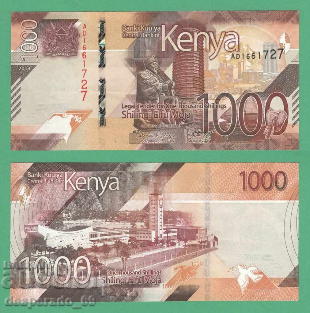 (¯`'•.¸ KENYA 1000 șilingi 2019 UNC ¸.•'´¯) (¯`'•.¸ KENYA 1000 șilingi 2019 UNC ¸.•'´¯)