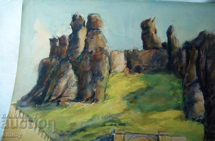 Desen acuarelă de roci Belogradchik cu preț 24.00 BGN | € 12.27 Desen acuarelă de roci Belogradchik cu preț 24.00 BGN | € 12.27