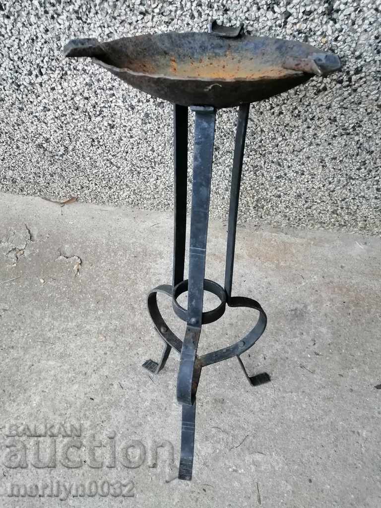 Old forged ashtray wrought iron - 7 Old forged ashtray wrought iron - 7