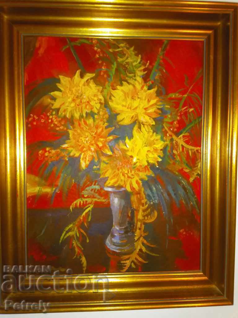 Old Bulgarian painting G. Gruev with price 350.00 BGN | € 178.95 Old Bulgarian painting G. Gruev with price 350.00 BGN | € 178.95