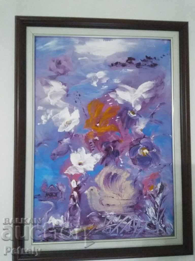 Oil painting signed