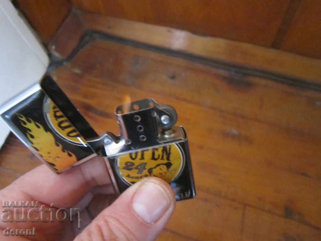 Auction Great Petrol Enamel Lighter Auction Great Petrol Enamel Lighter