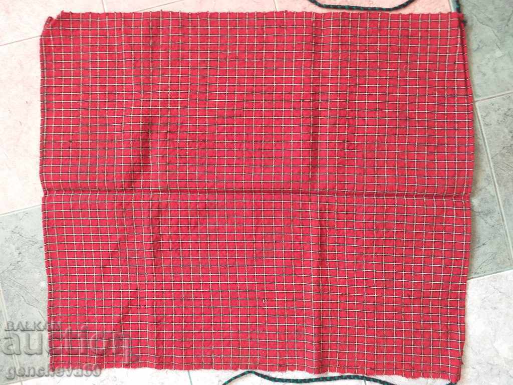 Auction Authentic fine hand woven apron / check Auction Authentic fine hand woven apron / check