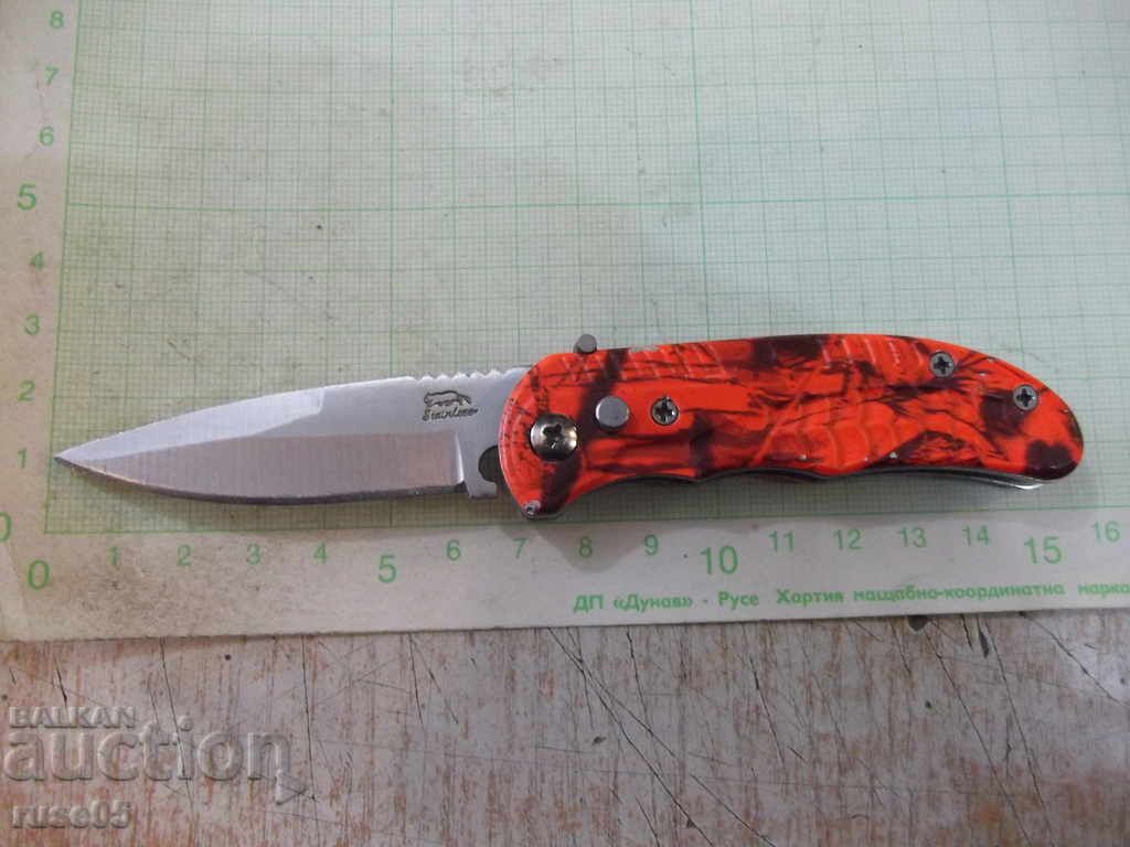 Knife folding semi-automatic