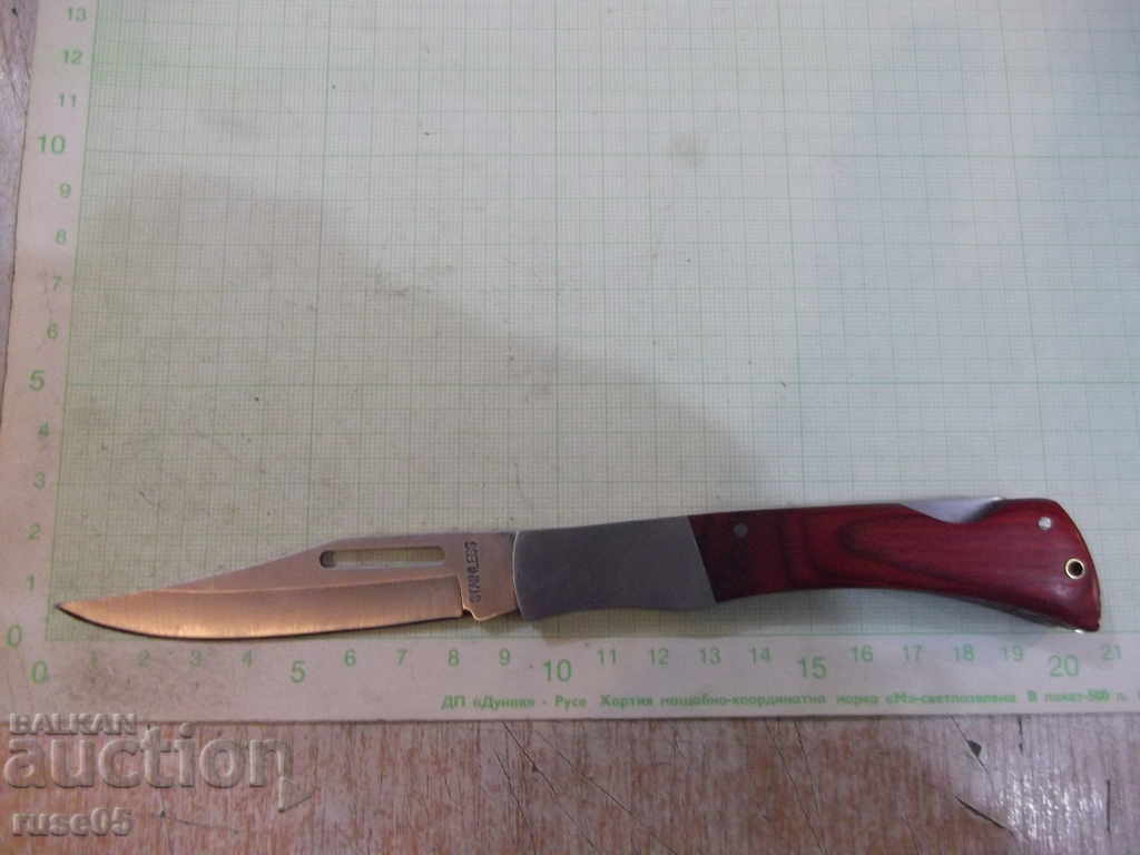 Knife foldable
