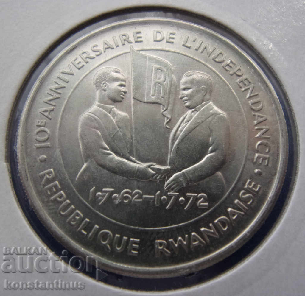 Rwanda 200 Franci 1972 UNC Silver cu preț € 23.01 | 45.00 BGN