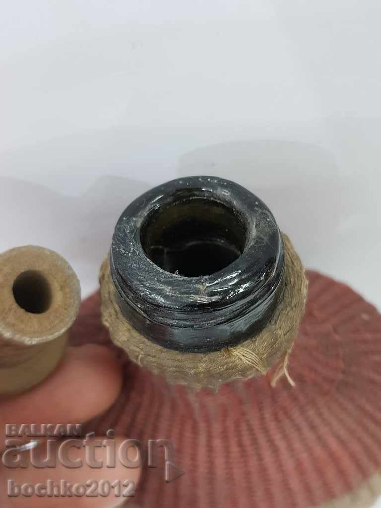 Delivery of Hand-woven Bulgarian royal glass bottle 1935 Delivery of Hand-woven Bulgarian royal glass bottle 1935