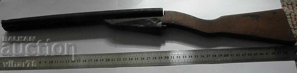 Auction OLD WOODEN KIDS RIFLE Auction OLD WOODEN KIDS RIFLE